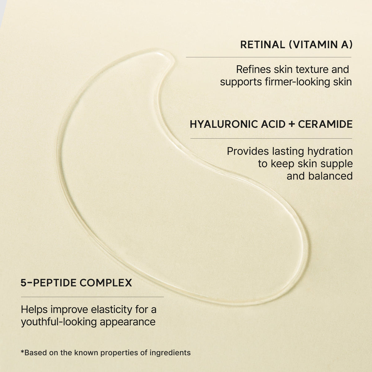 Retinal Boosting Eye Mask Patch – Depuffing Hydrogel Eye Masks with Retinal & Peptides for Under Eye Bags, Fine Lines & Smile Lines | 60 Patches (2.96 oz)