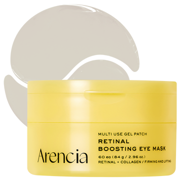 Retinal Boosting Eye Mask Patch – Depuffing Hydrogel Eye Masks with Retinal & Peptides for Under Eye Bags, Fine Lines & Smile Lines | 60 Patches (2.96 oz)