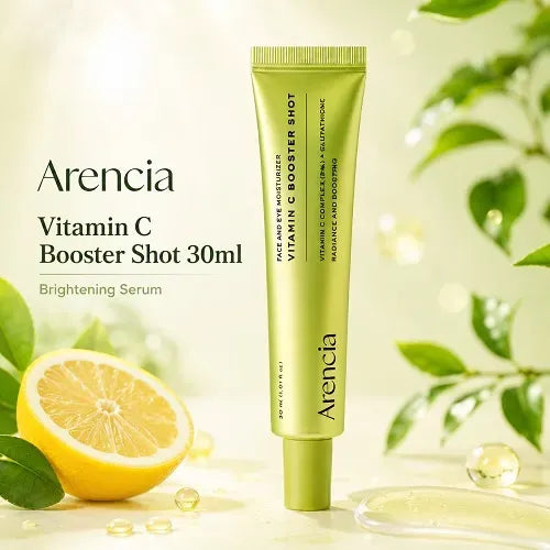 Arencia Glass Skin Duo | Rice Mochi Cleanser & Vitamin C Booster Shot | 2-Step Korean Glow Routine